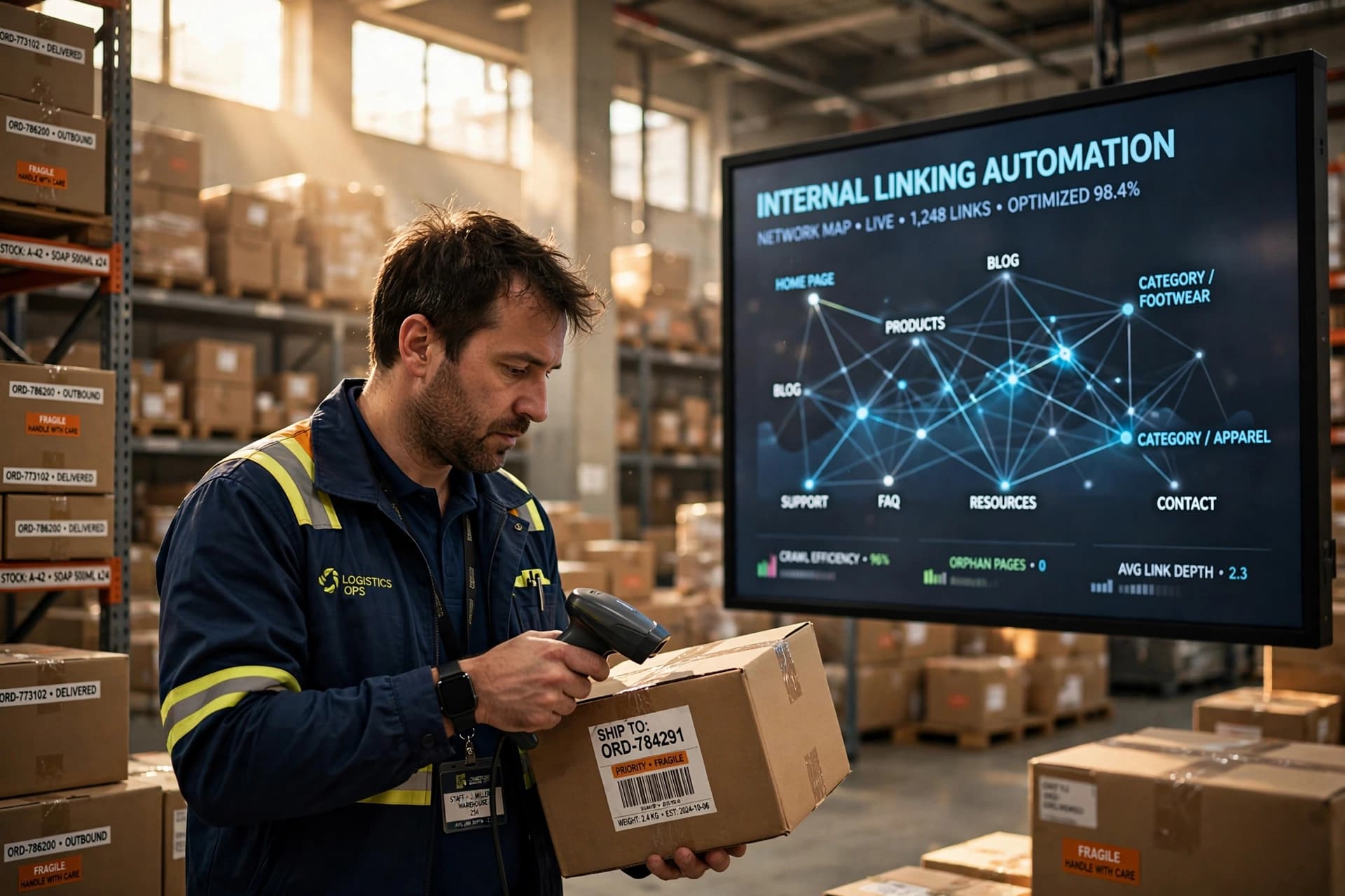 business technology office internal linking automation logistics providers